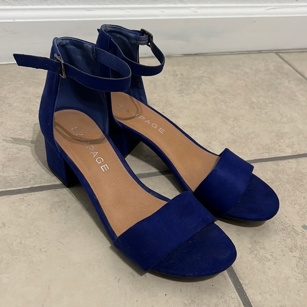 Cobalt blue Rampage size 8 heels